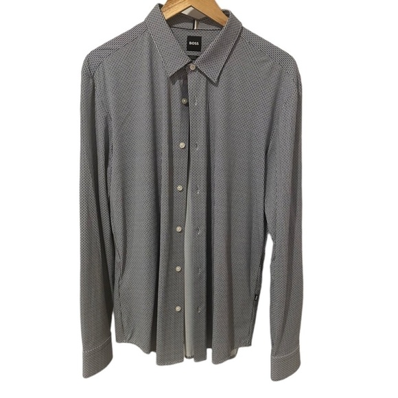 Boss Slim Fit Stretch Long Sleeve Button Down - Picture 4 of 12